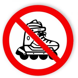 Inline-Skates verboten