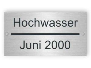 Hochwasser Zeichen