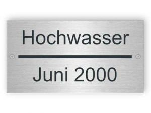 Hochwasser Zeichen