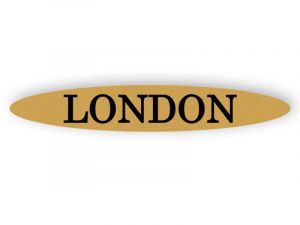 London - Gold-Schild