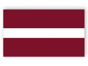 Lettland Flagge - Aufkleber