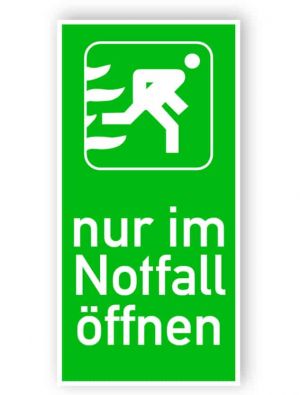 nur im Notfall öffnen 1