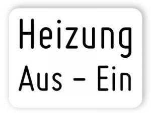 Heizung - Weiß