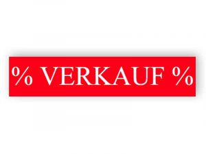 Verkaufsaufkleber