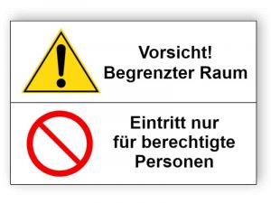 Vorsicht! Eintritt nur für berechtigte Personen