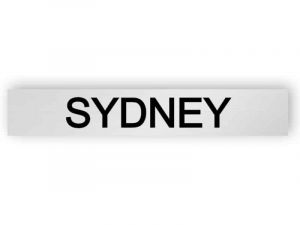 Sydney - Silber Schild