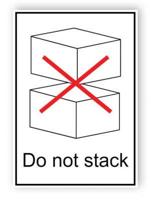 Do not stack (englischer Text)