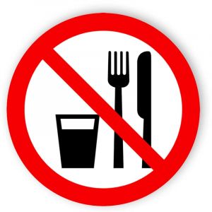 Essen und Trinken verboten 1