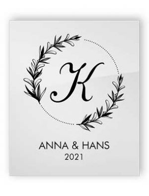 Personalisiertes Acryl-Hochzeitszeichen