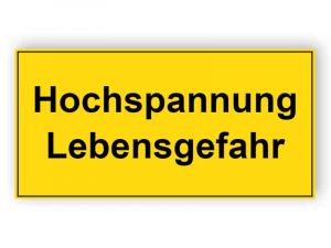 Hochspannung Lebensgefahr 3