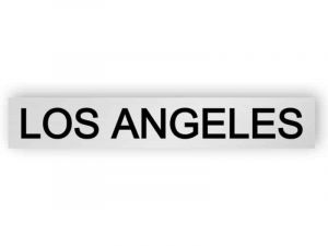 Los Angeles - Silber Schild
