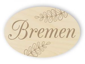 Hölzernes Bremen Schild