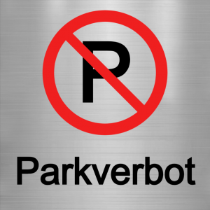 Parkverbot - quadratische Schild