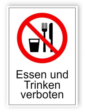 Essen und Trinken verboten 2