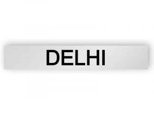 Delhi - Silber Schild