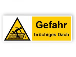 Gefahr brüchiges Dach