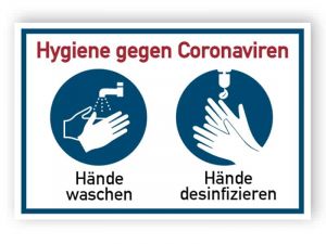 Hygiene gegen Coronaviren