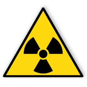Warnung vor radioaktiven Stoffen oder ionisirenden Strahlen