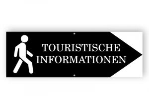 Touristische Informationen Schild