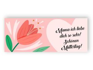 Schönen Muttertag - Geschenkaufkleber