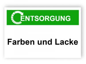 Entsorgung / Farben und Lacke