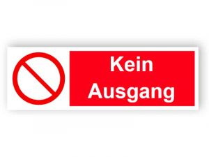 Kein Ausgang - Landschaft Schild