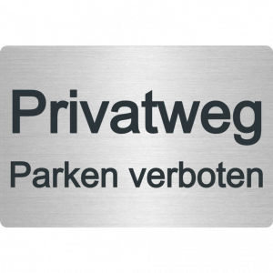 Privatweg - Parken Verboten