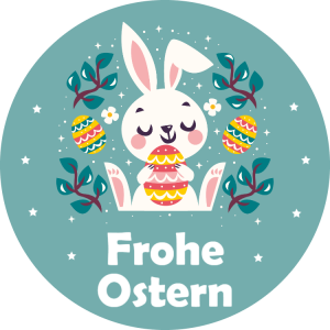 Frohe Ostern - aufkleber