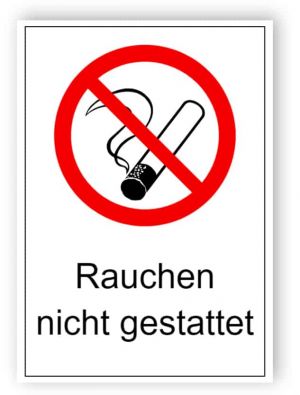 Rauchen nicht gestattet