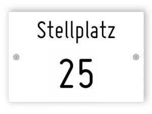 Stellplatz - Weiß