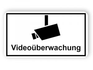 Schilder Videoüberwachung