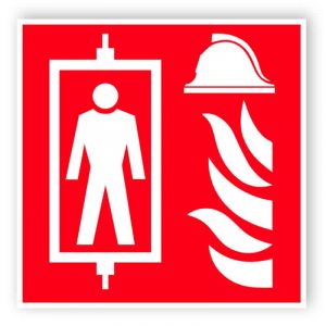 Feuerwehraufzug Schild