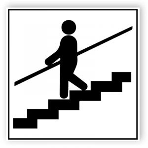 Treppe mit Geländer