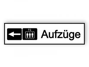 Aufzüge Schild