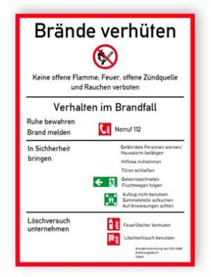 Brandschutzordnung