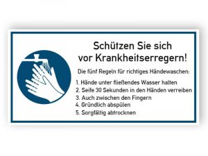 Schützen Sie sich vor Krankheitserregern!