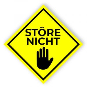 Stören Sie nicht Schild