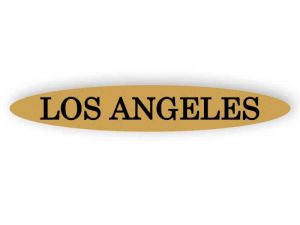 Los Angeles - gold Schild