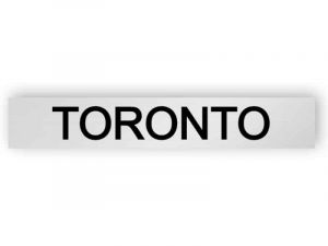 Toronto - Silber Schild