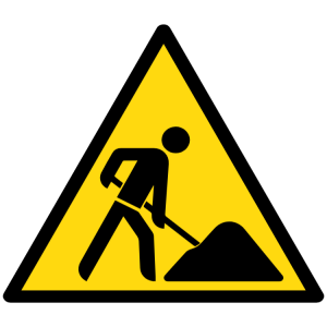 Warnschild Warnzeichen Baustelle Schild