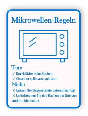 Mikrowellen-RegelSchild