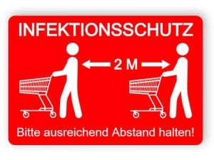 Infektionsschutz Schild