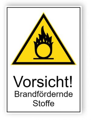 Vorsicht! Brandfördernde Stoffe