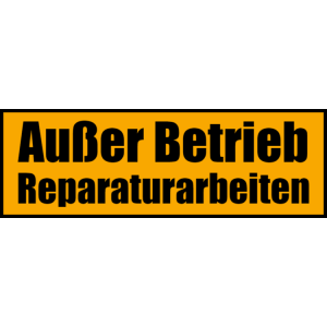 Außer Betrieb Reparaturarbeiten